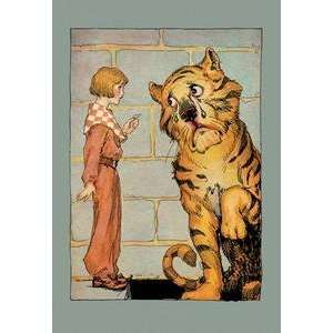  Vintage Art Hungry Tiger & Little Prince   12534 9