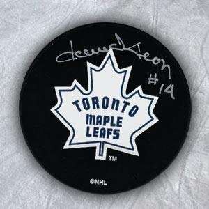 DAVE KEON Toronto Maple Leafs SIGNED Hockey PUCK   Autographed NHL 