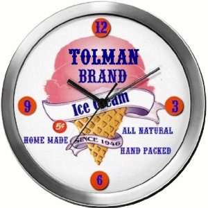  TOLMAN 14 Inch Ice Cream Metal Clock Quartz Movement 