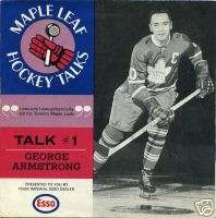 Set Of 10 1960s Esso Maple Leafs Hockey Talk Records  