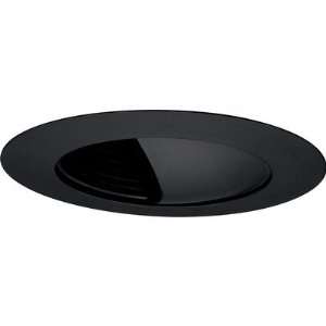  6 Incandescent Wall Washer Recessed Trim in Black