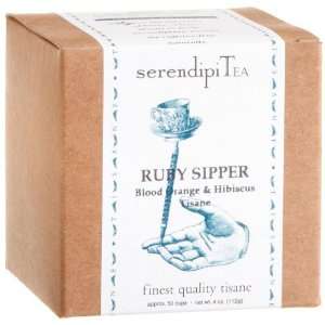   Ruby Sipper, Blood Orange, Hibiscus & Tisane Tea, 4 ounce Box