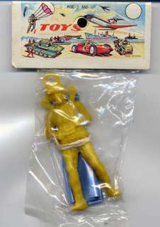 Parachute Man Military Paratrooper Figure 1960 Dime Store Toy MISP 
