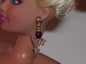 OOAK Art Doll/Barbie/Fairy/   Earrings  U Pick Color  