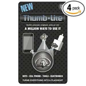  Thumb Lite LED Travel Flashlight, Four Pack