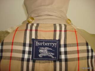 Vintage Burberry Trench Mac Jacket rare coat 40 REG Large Male UK 