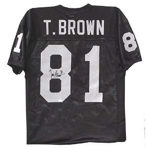  Tim Brown Autographed Jersey  Details Oakland Raiders 