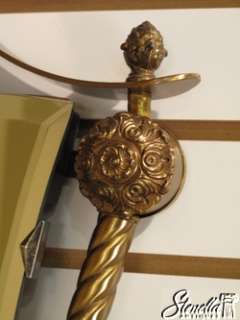 17228 Brass Framed Decorator Shield Style Mirror  