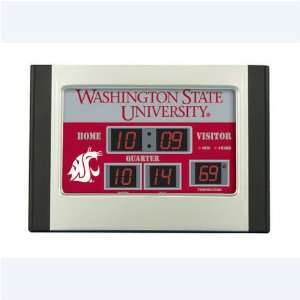  Washington State Cougars NCAA Scoreboard Desk Clock (6.5 