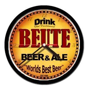  BEUTE beer and ale cerveza wall clock 