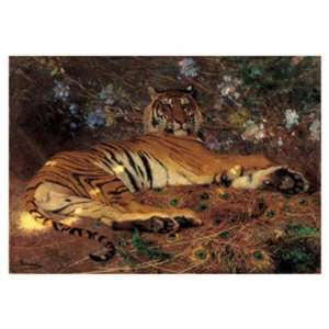  Tigre de lAnnam by Gustave Surand 38x26 Health 
