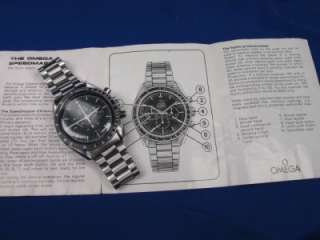 1970s Omega Man on the Moon Watch Chronograph Vintage Speedmaster 