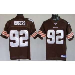  Shaun Rogers #92 Cleveland Browns Replica NFL Jersey Brown 