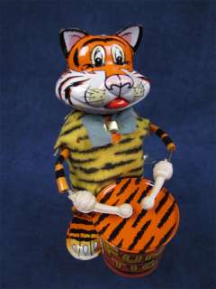 Vintage Marx Japan Funny Tiger Tin Litho Wind Up Toy  