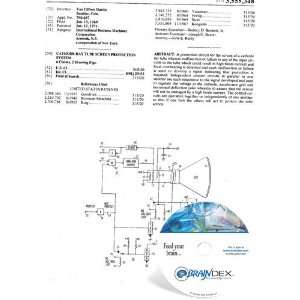 NEW Patent CD for CATHODE RAY TUBE SCREEN PROTECTION 