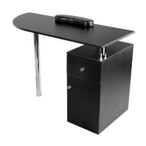  Select Black Two Drawer Manicure Table Beauty