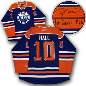 Taylor Hall Signed Jersey   Edmonton Oilers Draft Day   Autographed 