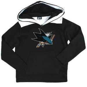  San Jose Sharks Youth Hockey Hooded Sweatshirt (Black 