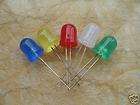   each of 10mm Red Green Blue yellow white diffused led lamp throwies
