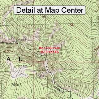   Map   Big Creek Peak, Idaho (Folded/Waterproof)