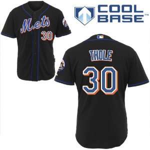  Josh Thole New York Mets Authentic Alternate Black Cool 