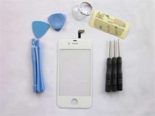 White Replacement Front Screen Glass Len Digitizer for iPhone 4 4G 