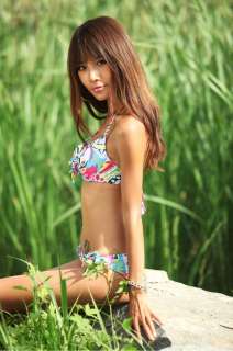 Tropical Floral Bikini Skirtini Set Beach Dress Bathing Suit Swimsuit 