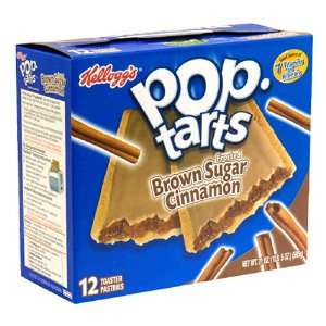 Pop Tarts Toaster Pastries, Frosted Brown Sugar Cinnamon, 12 Count Box