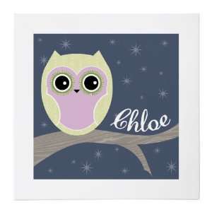  Chloe and the Owl 20x20 Gallery Wrapped Canvas Baby