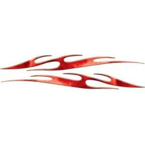 Red Fire Thin Stripe Flames for Car, Truck, Motorcycle or ATV   2 h x 