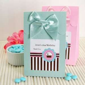  Personalized Cupcake Themed Candy Bags (2 Sets of 12 