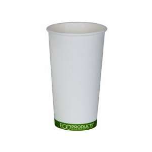  Eco Products 20 oz Compostable Hot Cup in Green Stripe 