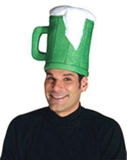 Costumes Lucky Leprechaun Green Beer Mug Costume Hat  