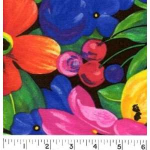  HIBISCUS Fabric By The Yard Arts, Crafts & Sewing