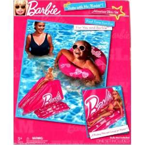   Me, Barbie Inflatable Ring & Floating Slide for Barbie Toys & Games