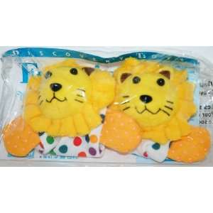  Discovery Toys Footsies   Foot Rattles   Lions Toys 