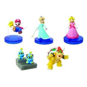  Super Mario Galaxy Desk Top Figures Set of 5 Toys & Games