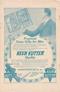 1913 Simmons Hardware Ad Keen Kutter Practical Gifts  