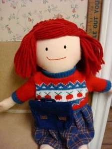 Madeline Rag Doll with Sweater School Satchel 1998 16  