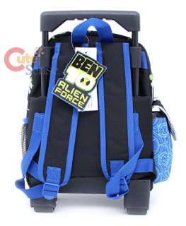 Ben 10 School Roller Backpack Rolling Bag 12 Blue  