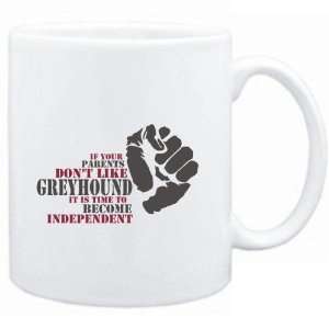 Mug White  If your parents dont like Greyhound, its time to become 
