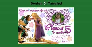 Tangled Rapunzel Custom Birthday Party Invitations  