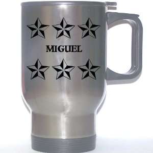  Personal Name Gift   MIGUEL Stainless Steel Mug (black 