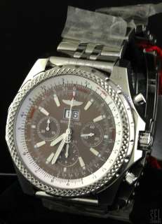 BREITLING BENTLEY A44362 SS AUTOMATIC CHRONOGRAPH MENS WATCH NEW W 