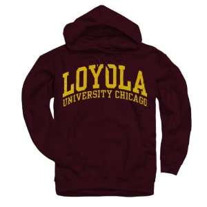  Loyola Chicago Ramblers Maroon Arch Hooded Sweatshirt 