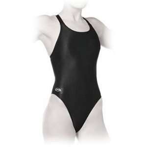  Finis Blade Suit Back Solid   Black Womens Sports 