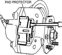   dust shield from the caliper early Excel with Sumitomo front caliper