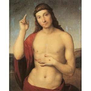Oil Painting Portrait of the Blessing Christ Sanzio Raphael Hand Pai