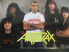 1989 Anthrax Brockum thrash metal Scott Ian vintage wall poster 