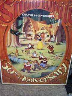 Walt Disney Snow White and The Seven Dwarfs 50th Anniversary Signed 